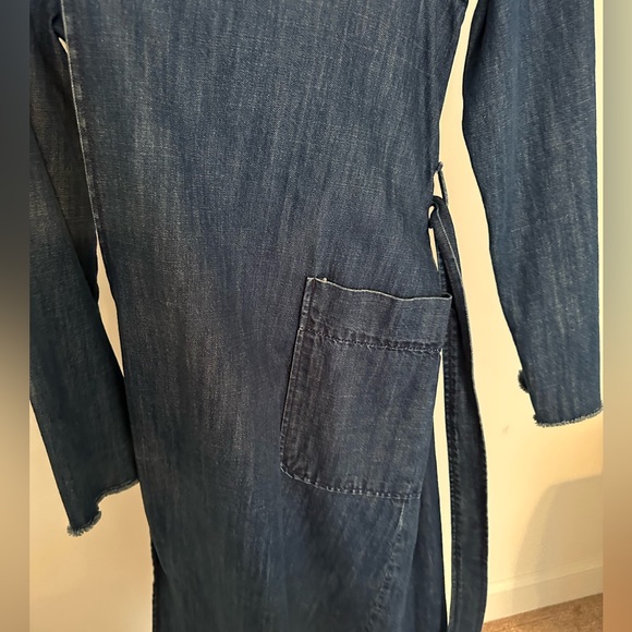 GAP Denim Trench Coat - Picture 3 of 4